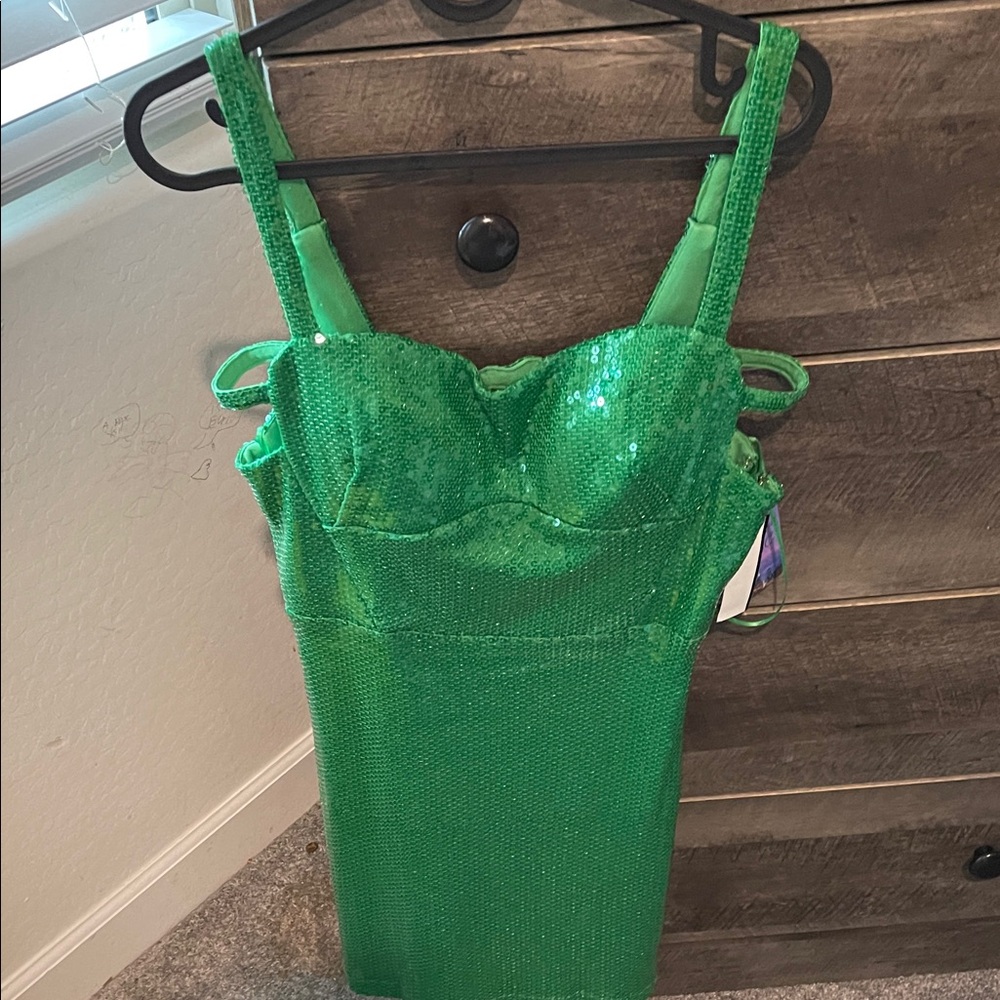 Green Sequin Dress